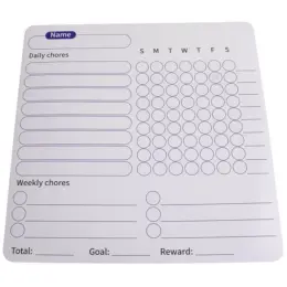 Fridge Magnet Chore Tracker & Reward Set Purple
